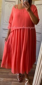Lux 2 part Dress - Coral
