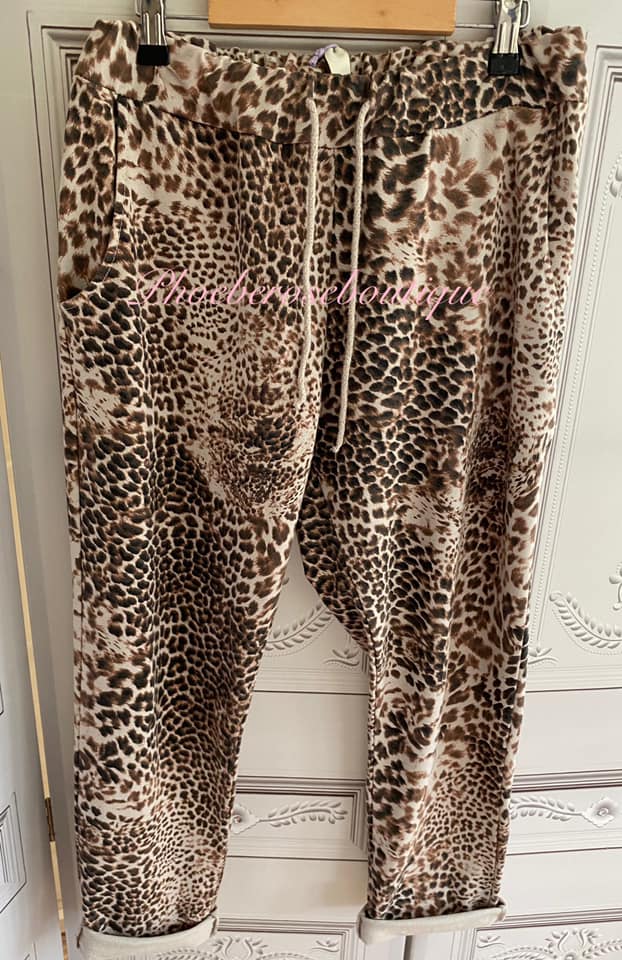 Lux Animal Print Hooded Jacket Trouser Suit - Image 4