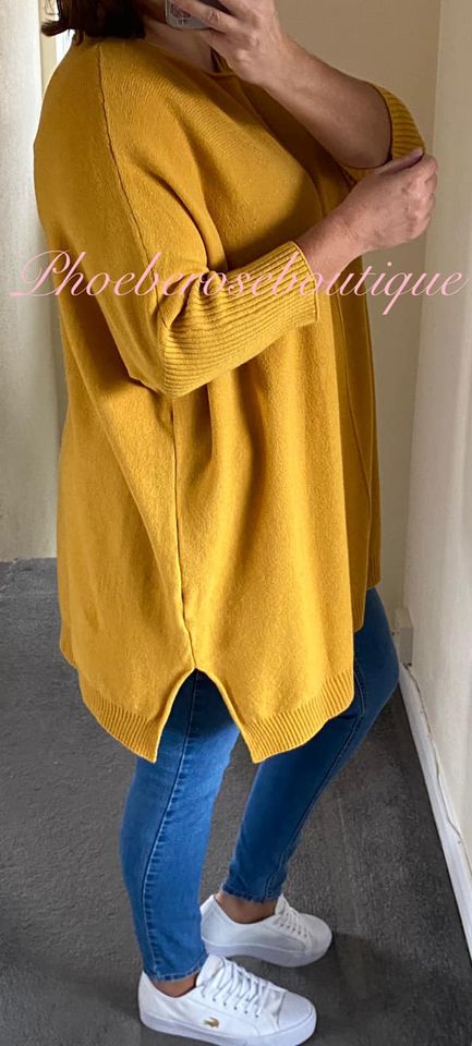 Lux Supersoft Knit Oversized Shorter Sleeve Jumper - Fuschia