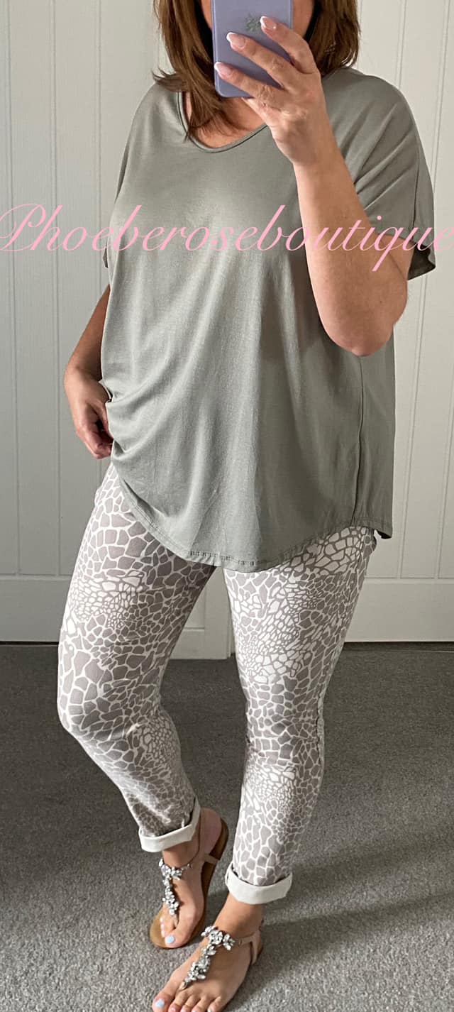 Giraffe Magic Stretch Trousers - Soft Mocha