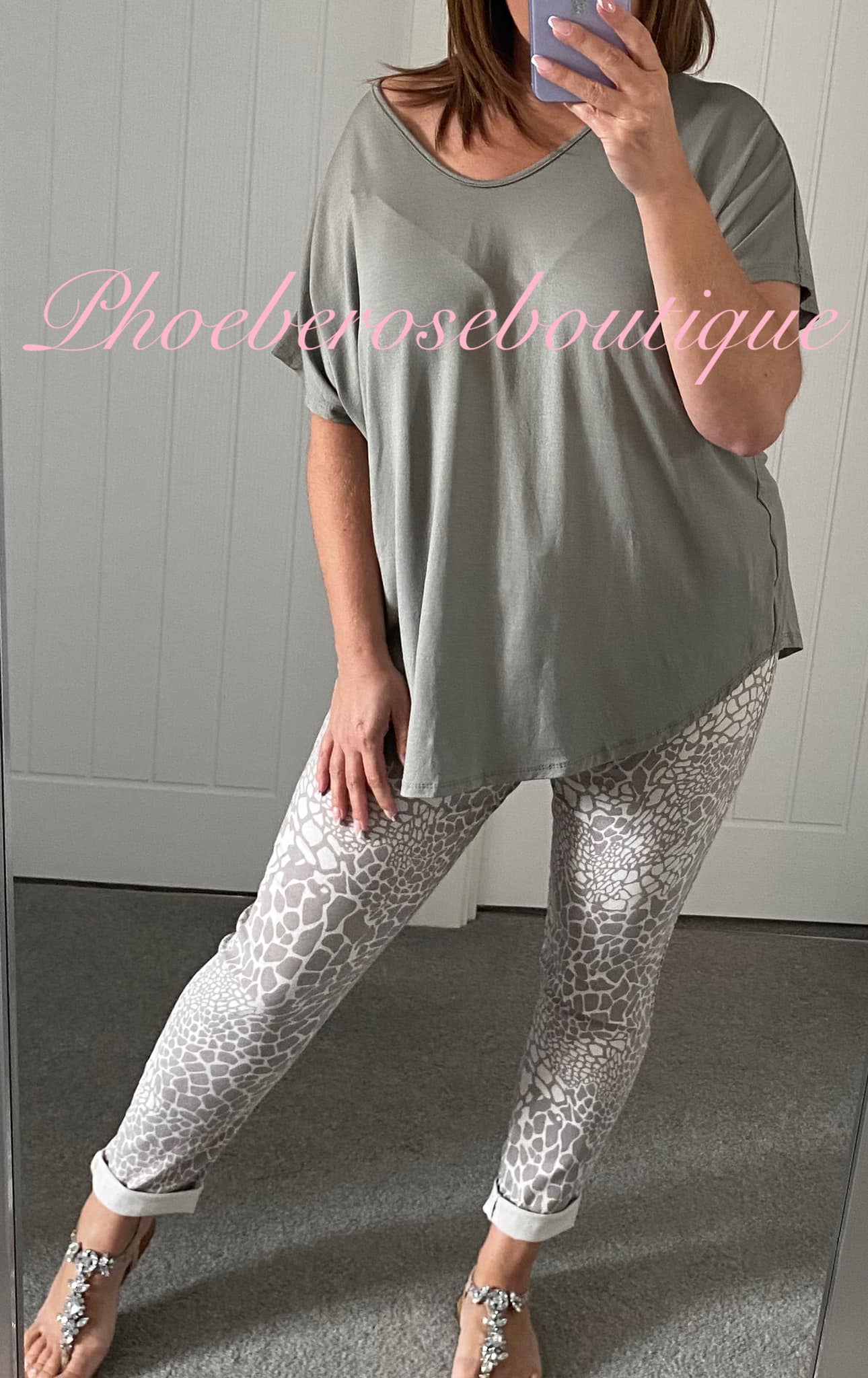 Giraffe Magic Stretch Trousers - Soft Mocha - Image 3